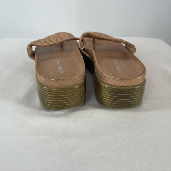Donald J Pliner Fifi Slip On Cork Sandal in Rose Gold Size 11 - Picture 6 of 7